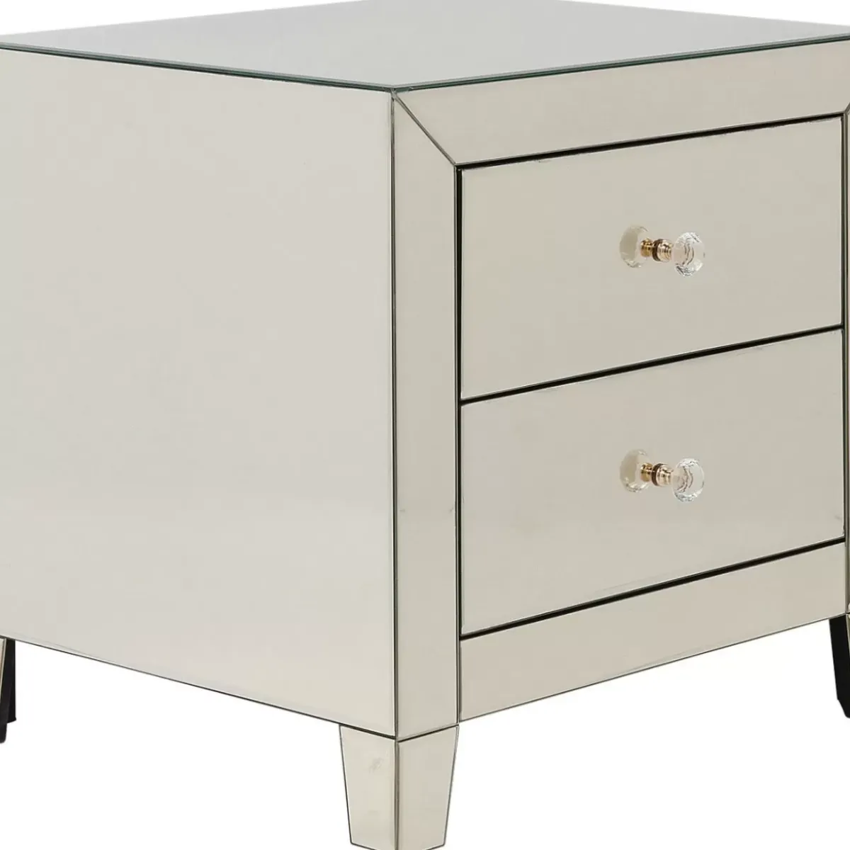 KARE Design Kommode Klein Luxury Champagne 2 Schube- Kommoden & Sideboards