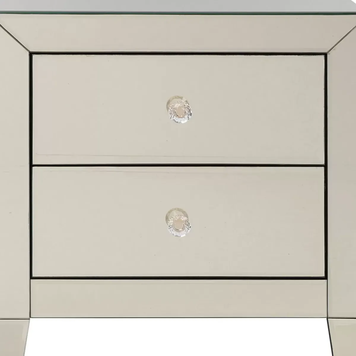 KARE Design Kommode Klein Luxury Champagne 2 Schube- Kommoden & Sideboards