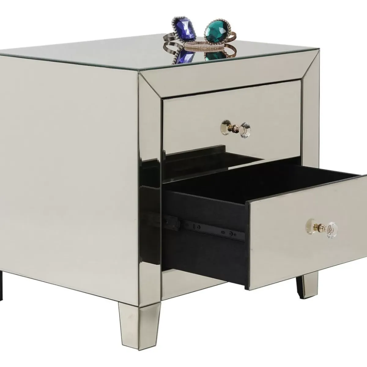 KARE Design Kommode Klein Luxury Champagne 2 Schube- Kommoden & Sideboards