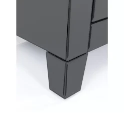 KARE Design Kommode Klein Luxury Push 2 Schube Grau- Kommoden & Sideboards