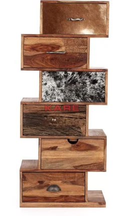 KARE Design Kommode Rodeo Zick Zack 6 Schube- Kommoden & Sideboards