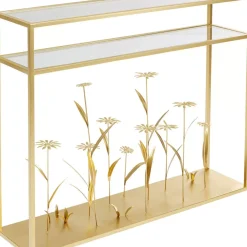 KARE Design Konsole Flower Meadow Gold 100- Kommoden & Sideboards