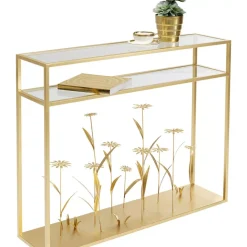 KARE Design Konsole Flower Meadow Gold 100- Kommoden & Sideboards