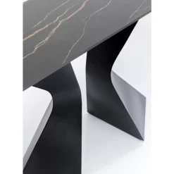 KARE Design Konsole Gloria Schwarz Keramik 140X81Cm- Kommoden & Sideboards