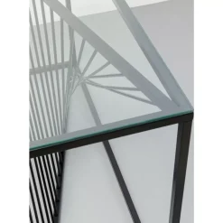 KARE Design Konsole Laser Schwarz Klarglas 120X40Cm- Kommoden & Sideboards
