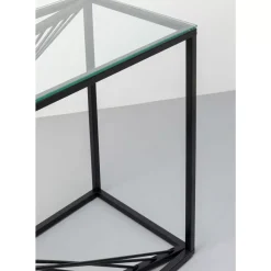 KARE Design Konsole Laser Schwarz Klarglas 120X40Cm- Kommoden & Sideboards