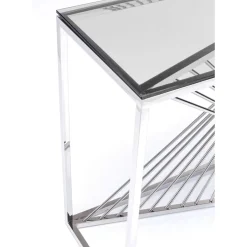 KARE Design Konsole Laser Silber Klarglas 120X40- Kommoden & Sideboards