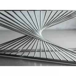 KARE Design Konsole Laser Silber Klarglas 120X40- Kommoden & Sideboards