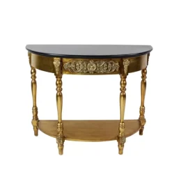 KARE Design Konsole Lv Gold-Schwarz- Kommoden & Sideboards