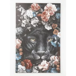 KARE Design Leinwandbild Night Leo In Flower 90X140Cm- Bilder