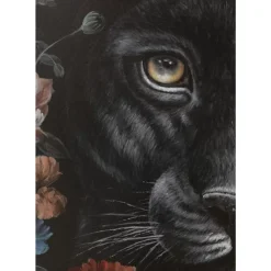 KARE Design Leinwandbild Night Leo In Flower 90X140Cm- Bilder