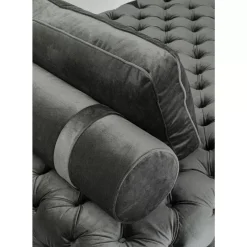 KARE Design Liege Bottone Velvet Grau- Sofas & Couches