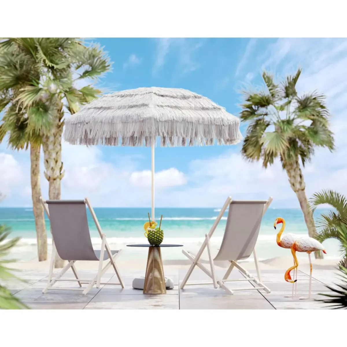 KARE Design Liegestuhl Easy Summer- Outdoormöbel