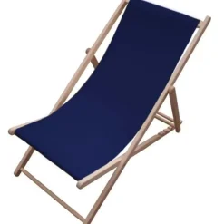KARE Design Liegestuhl Easy Summer Dunkelblau- Outdoormöbel