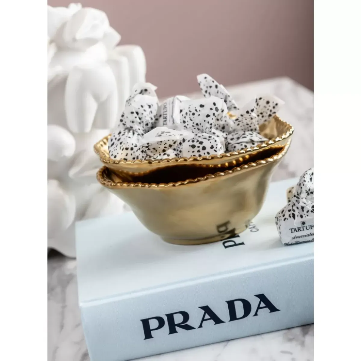 KARE Design Muslischale Bell Gold O16Cm- Geschirr & Tischaccessoires