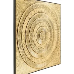 KARE Design Objektbild Art Circle Gold 120X120Cm- Bilder