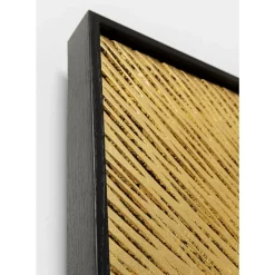 KARE Design Objektbild Art Geometric Circle Gold 120X120Cm- Bilder