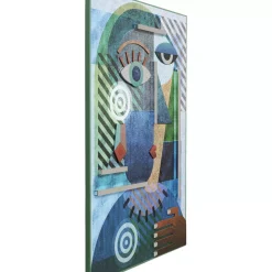 KARE Design Objektbild Geometric Woman 100X150Cm- Bilder