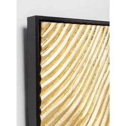 KARE Design Objektbild Wave Gold (2/Set)- Bilder