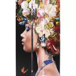 KARE Design Paravent Flowery Shoulder Vs Bunch Flowers 120X180- Paravents