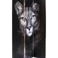 KARE Design Paravent King Lion Vs Cat Girl 120X180Cm- Paravents