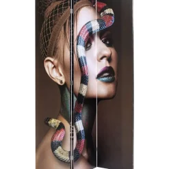 KARE Design Paravent Royal Headdress Vs Snake Girl 120X180Cm- Paravents
