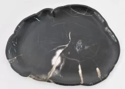 KARE Design Platte Midnight Versteinertes Holz- Geschirr & Tischaccessoires