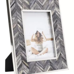 KARE Design Rahmen Chevron Grau 13X18- Deko & Geschenkartikel