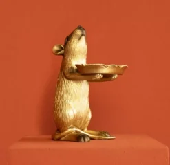 KARE Design Ratte Rafael Mit Schale- Deko & Geschenkartikel