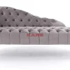 KARE Design Recamiere Desire Velvet Silbergrau- Sofas & Couches