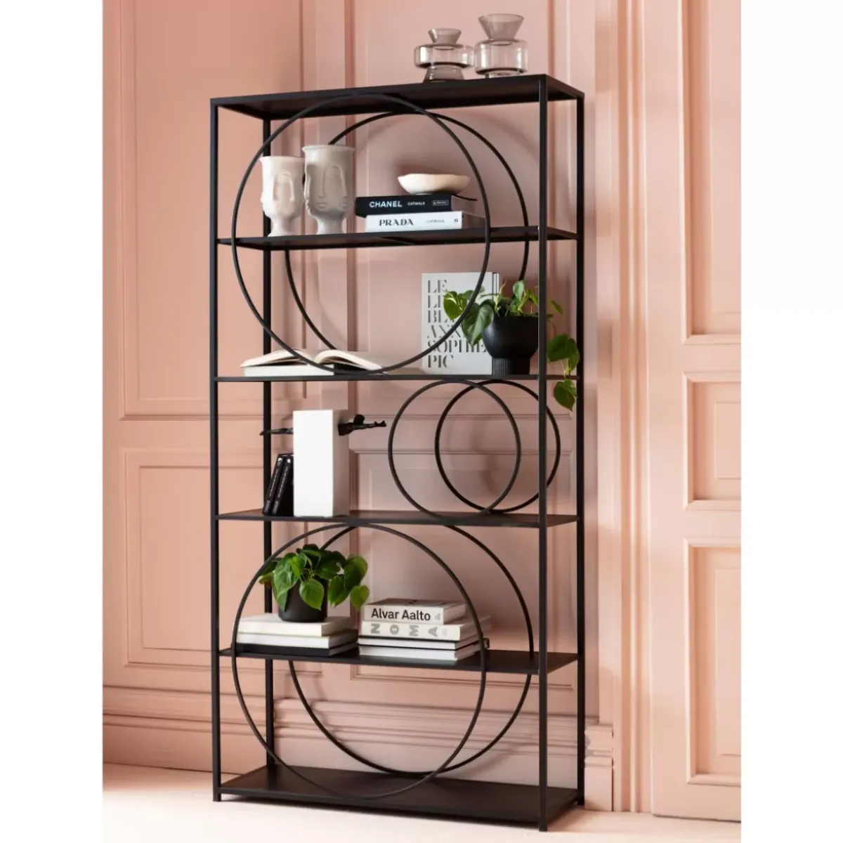 KARE Design Regal Circle Schwarz 100X200Cm- Regale