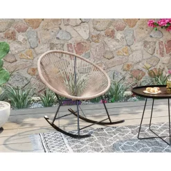 KARE Design Schaukelstuhl Acapulco Natur- Outdoormöbel