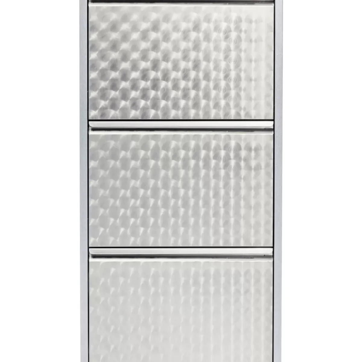 KARE Design Schuhkipper Caruso 3-Er Silber/Geflext- Kleinmöbel & Sonstiges