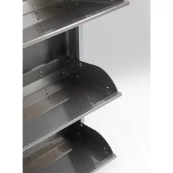 KARE Design Schuhkipper Caruso 5-Er Silber/Geflext- Kleinmöbel & Sonstiges