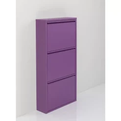 KARE Design Schuhkipper Caruso 3-Er Violet- Kleinmöbel & Sonstiges