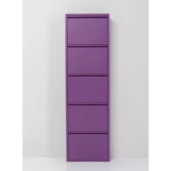 KARE Design Schuhkipper Caruso 5-Er Violet- Kleinmöbel & Sonstiges