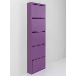 KARE Design Schuhkipper Caruso 5-Er Violet- Kleinmöbel & Sonstiges