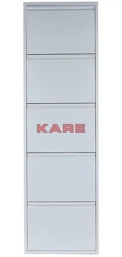 KARE Design Schuhkipper Caruso 5-Er Weiss- Kleinmöbel & Sonstiges
