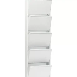 KARE Design Schuhkipper Caruso 5-Er Weiss- Kleinmöbel & Sonstiges