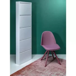 KARE Design Schuhkipper Caruso 5-Er Weiss- Kleinmöbel & Sonstiges