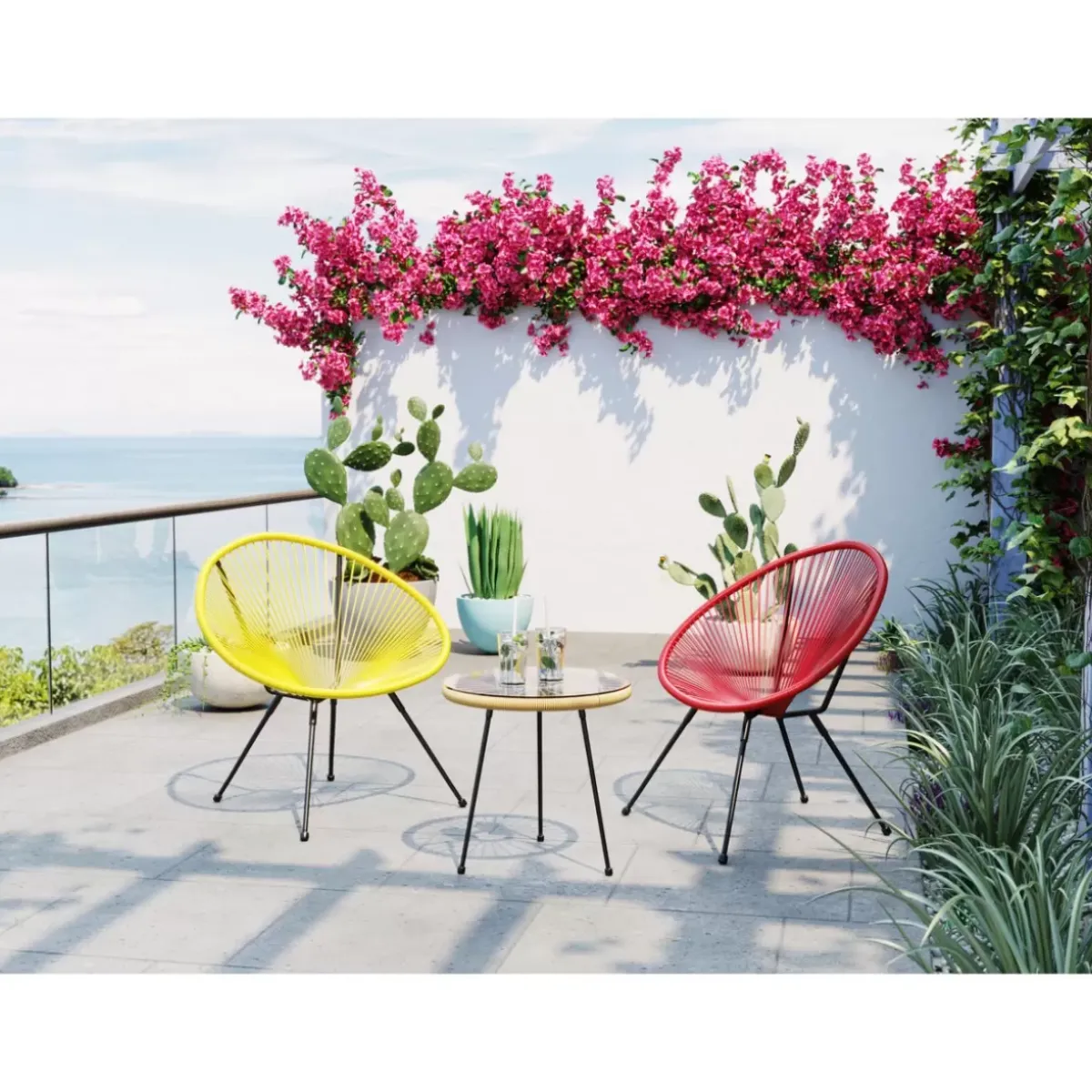 KARE Design Sessel Acapulco Cherry- Outdoormöbel