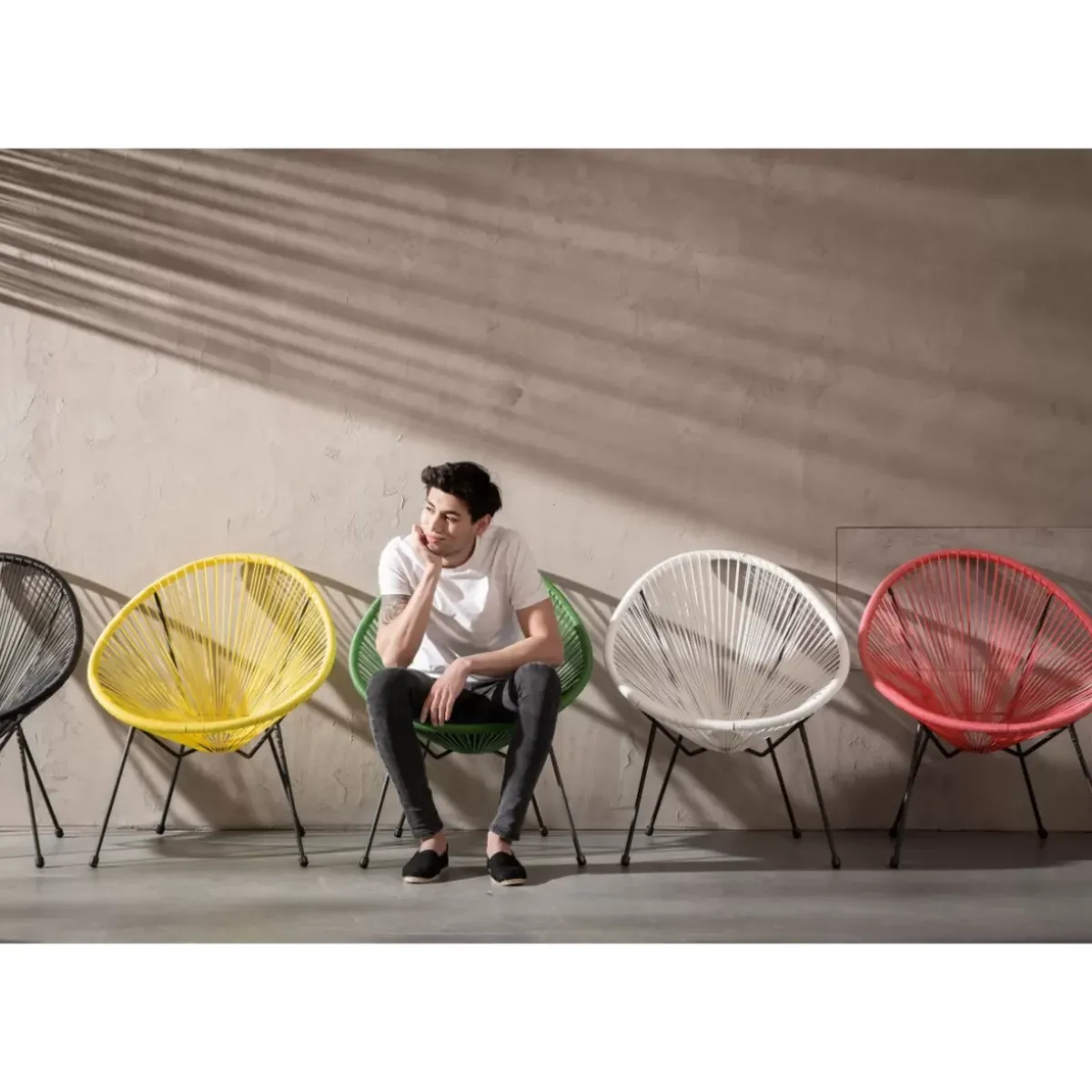 KARE Design Sessel Acapulco Cherry- Outdoormöbel