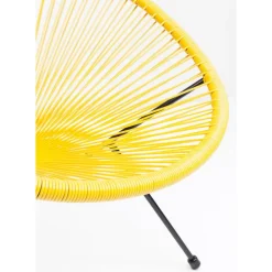 KARE Design Sessel Acapulco Gelb- Outdoormöbel