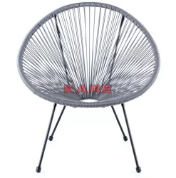 KARE Design Sessel Acapulco Grau- Outdoormöbel