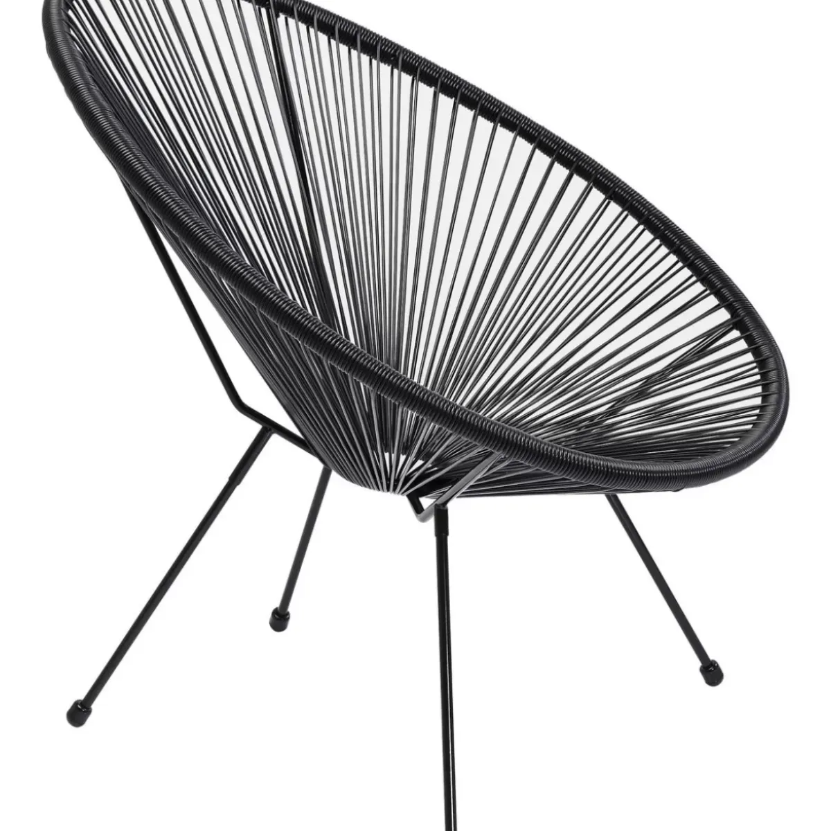KARE Design Sessel Acapulco Schwarz- Outdoormöbel