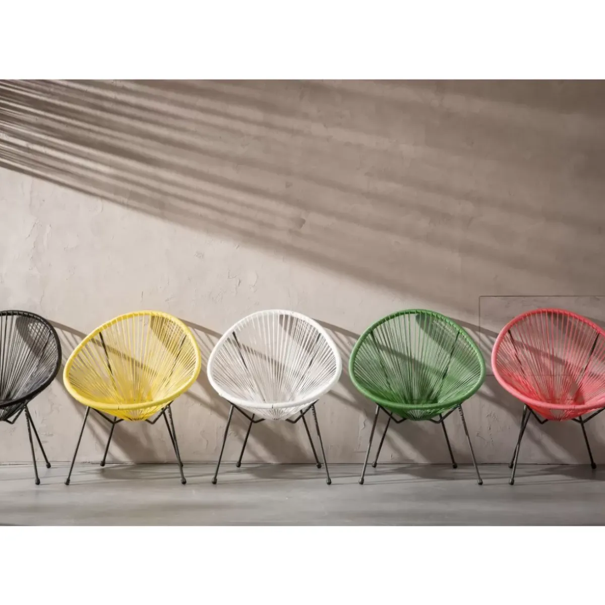 KARE Design Sessel Acapulco Schwarz- Outdoormöbel