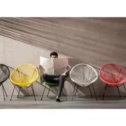 KARE Design Sessel Acapulco Schwarz- Outdoormöbel