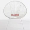 KARE Design Sessel Acapulco Weiss- Outdoormöbel