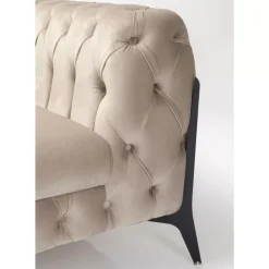 KARE Design Sessel Bellissima Velvet Beige 120Cm- Sessel