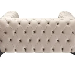 KARE Design Sessel Bellissima Velvet Beige 120Cm- Sessel